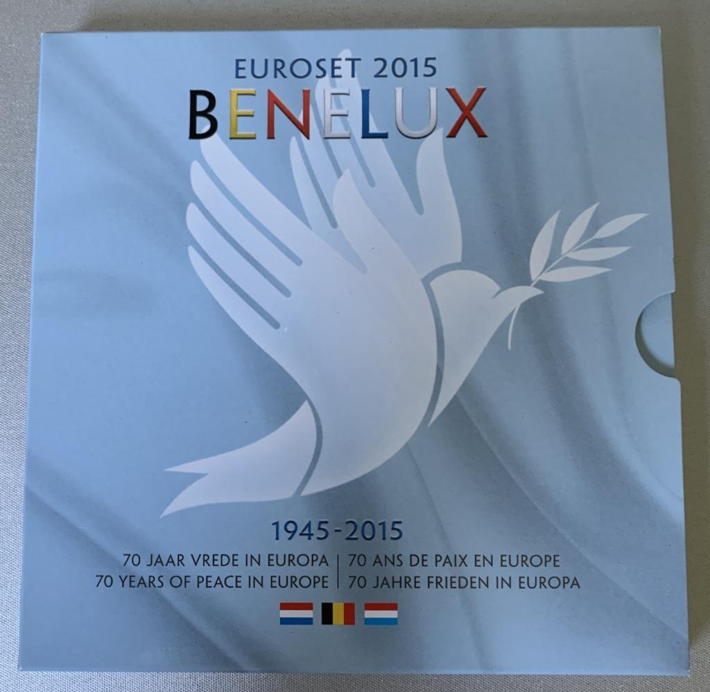 Euroset 2015 Benelux - 70 jaar vrede in Europa, Timbres & Monnaies, Monnaies | Europe | Monnaies euro, Enlèvement ou Envoi, Autres pays