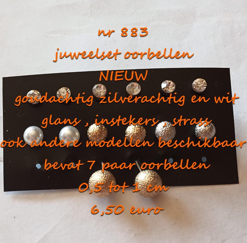 883. Parure de bijoux : boucles d'oreilles, NEUF, @LAST PIEC, Bijoux, Sacs & Beauté, Boucles d'oreilles, Neuf, Puces ou Clous