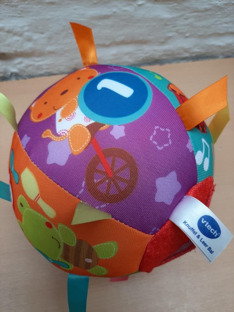 Vtech knuffel en leerbal, Kinderen en Baby's, Speelgoed | Vtech, Ophalen, Zo goed als nieuw, 6 maanden tot 2 jaar