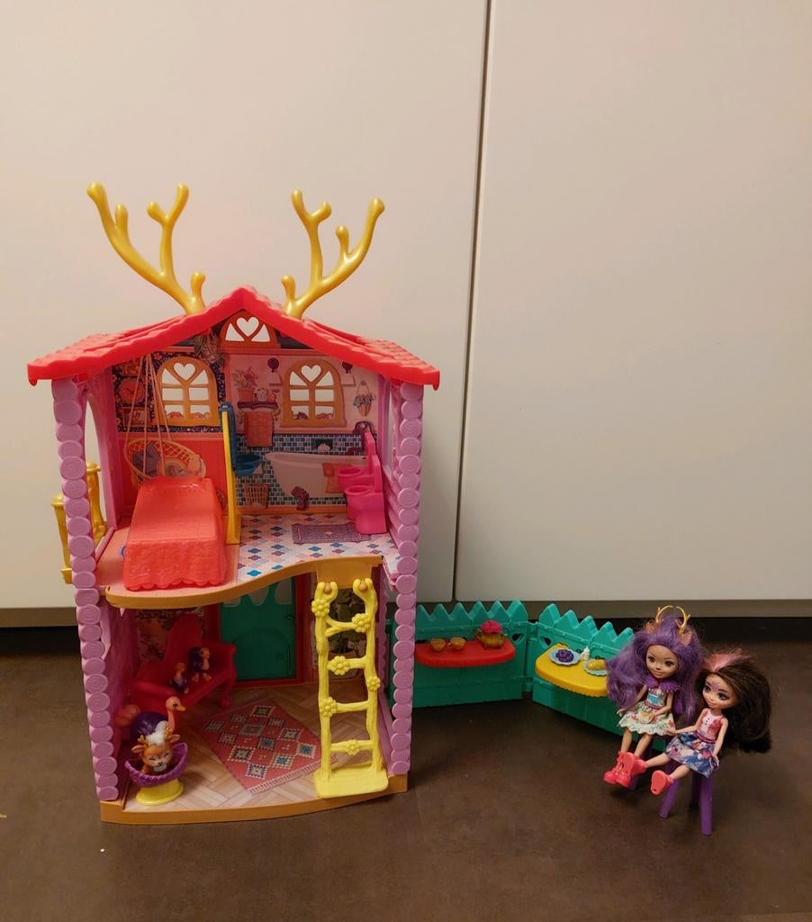 Enchantimals hertenhuis met attributen + Ofelia struisvogel, Enlèvement, Utilisé