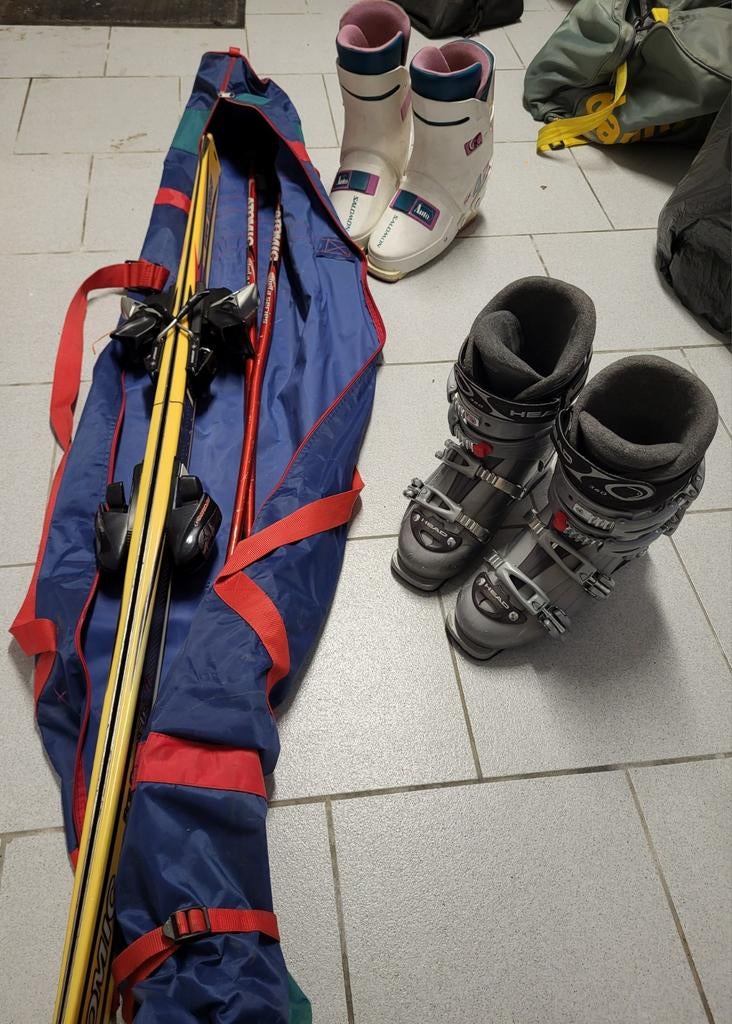 Ski´s 1m57 + Ski botten maat 37/38, Ophalen, Ski