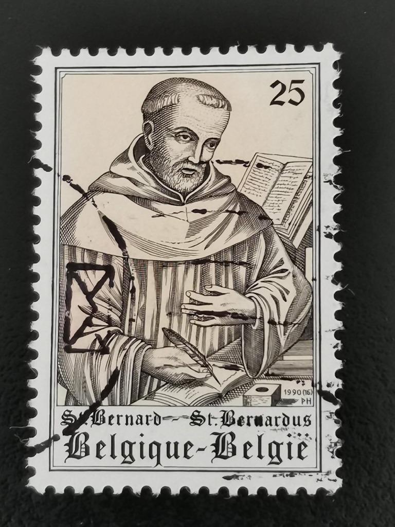 Belgique 1990 - art - Saint Bernard par J. Slagmuylder, Enlèvement ou Envoi, Affranchi, Art
