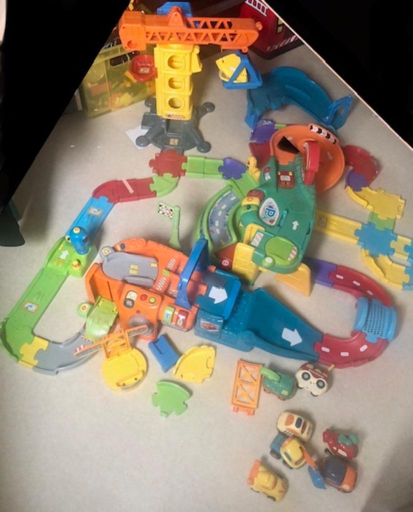 Vech autobaan kinder speelgoed, Kinderen en Baby's, Speelgoed | Educatief en Creatief, Ophalen of Verzenden, Gebruikt, Bouwen