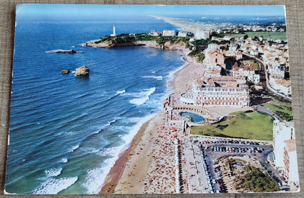 Oude postkaart: Biarritz, Ophalen of Verzenden, 1960 tot 1980, Gelopen, Frankrijk