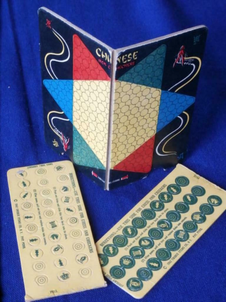 Vérificateurs de disque chinois de voyage antiques de 1942, Antiquités & Art, Enlèvement ou Envoi