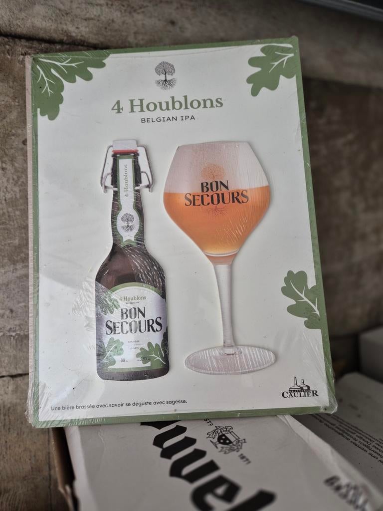 Houten plaat bon secours bier, Enlèvement ou Envoi