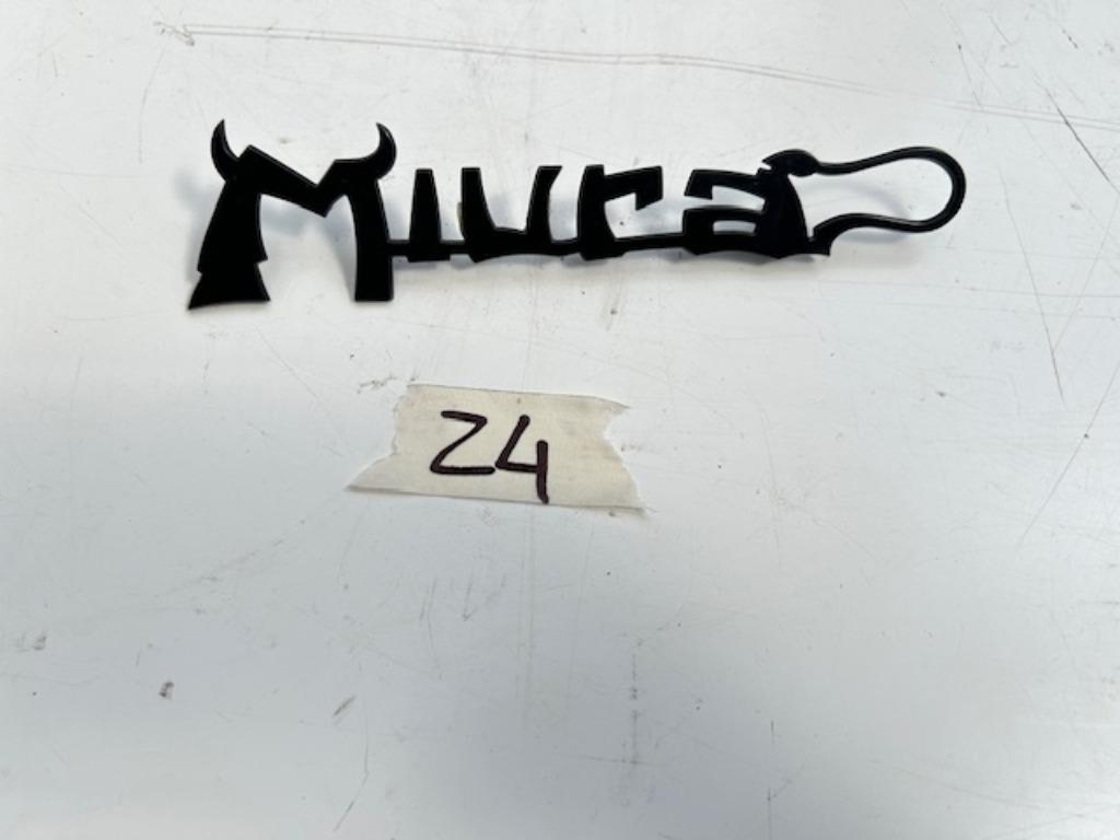 Logo voor Lamborghini Miura, Ophalen, Nieuw, Achter, Overige automerken