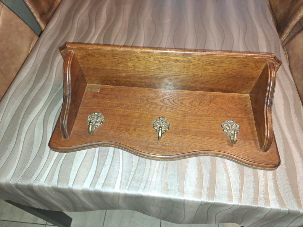 Kapstok uit massief eiken hout, Antiek en Kunst, Ophalen