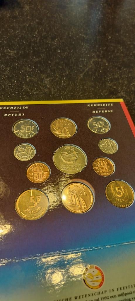 Belgische munten verzameling 1992, Ophalen of Verzenden, België