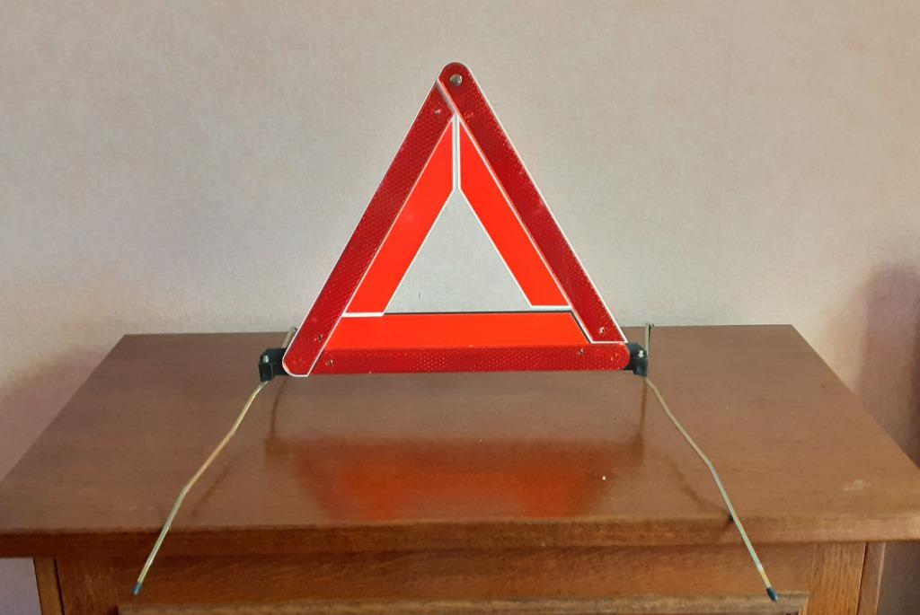 Triangle de signalisation avec pochette *, Enlèvement ou Envoi, Utilisé