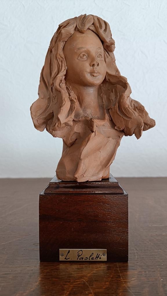 L.Paolitti beeldje., Antiek en Kunst, Kunst | Beelden en Houtsnijwerken, Ophalen of Verzenden