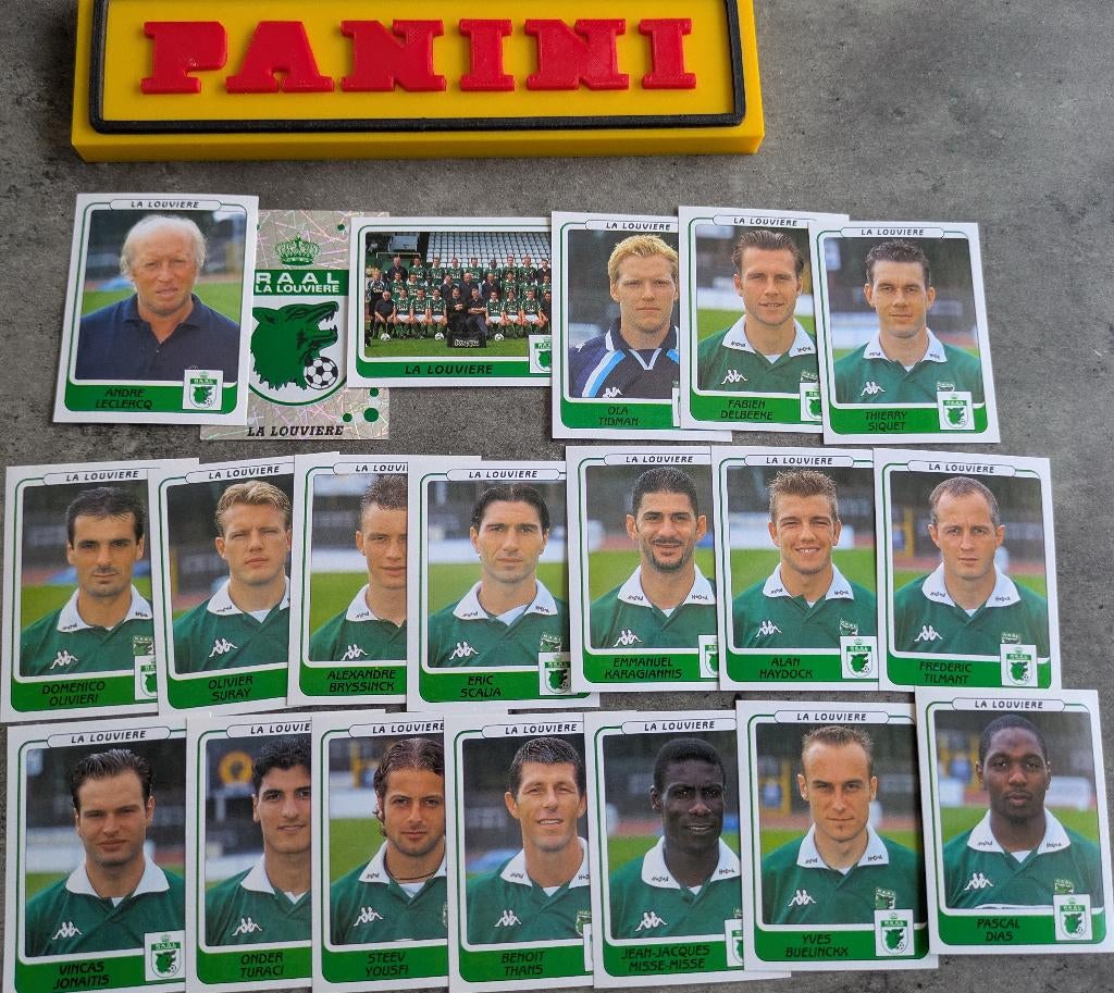 PANINI STICKERS 20X FOOTBALL 2002 LA LOUVIERE  VOETBAL, Verzenden, Nieuw