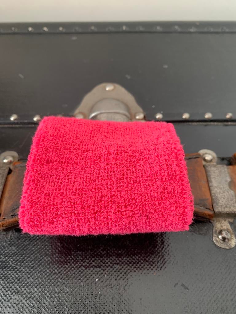 Roze elastische sponsarmband en sportarmband, Sport en Fitness, Fitnessmaterialen, Ophalen of Verzenden, Zo goed als nieuw