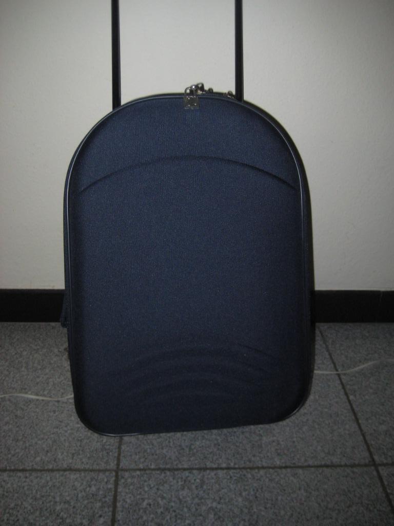 trolley valies blauw, Wieltjes, Minder dan 50 cm, Ophalen of Verzenden, Zo goed als nieuw