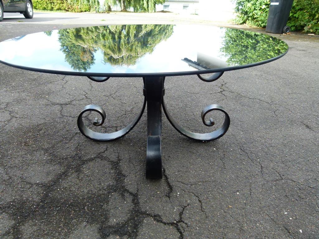 mid century Brutalisme salontafel smeedijzer, Ophalen, Huis en Inrichting