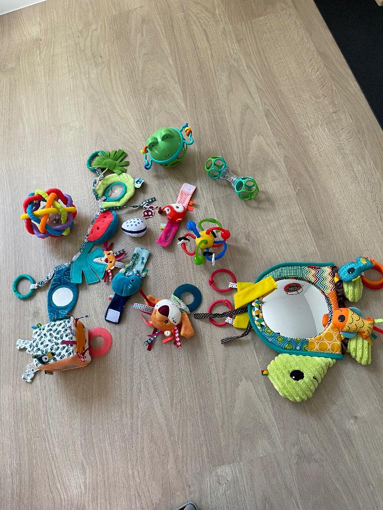Rammelaars, wagenspanner, badspeelgoed, badthermometer, Kinderen en Baby's, Ophalen, Zo goed als nieuw, Rammelaar, Met geluid