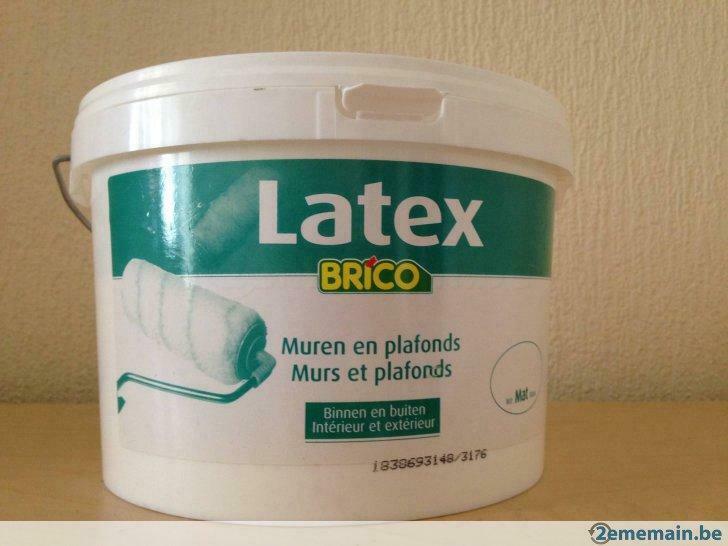 Peinture Latex Blanche, Bricolage & Construction, Peinture, Vernis & Laque, Enlèvement ou Envoi, Utilisé, Peinture