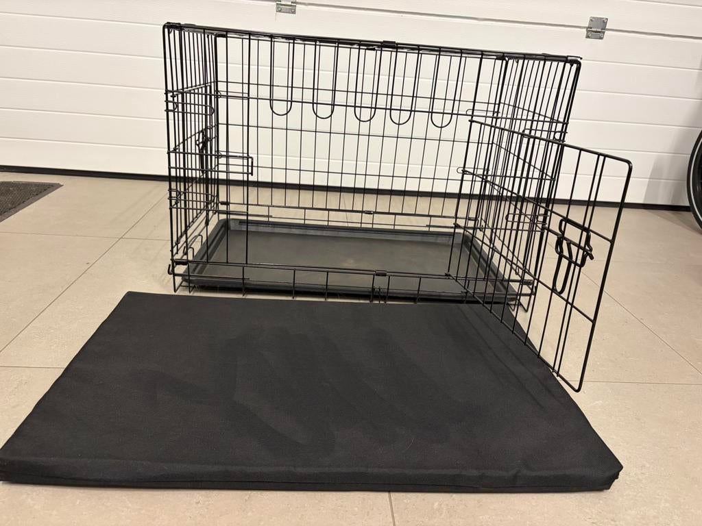 Bench puppy 2 deurs zwart, Dieren en Toebehoren, Ophalen, Gebruikt
