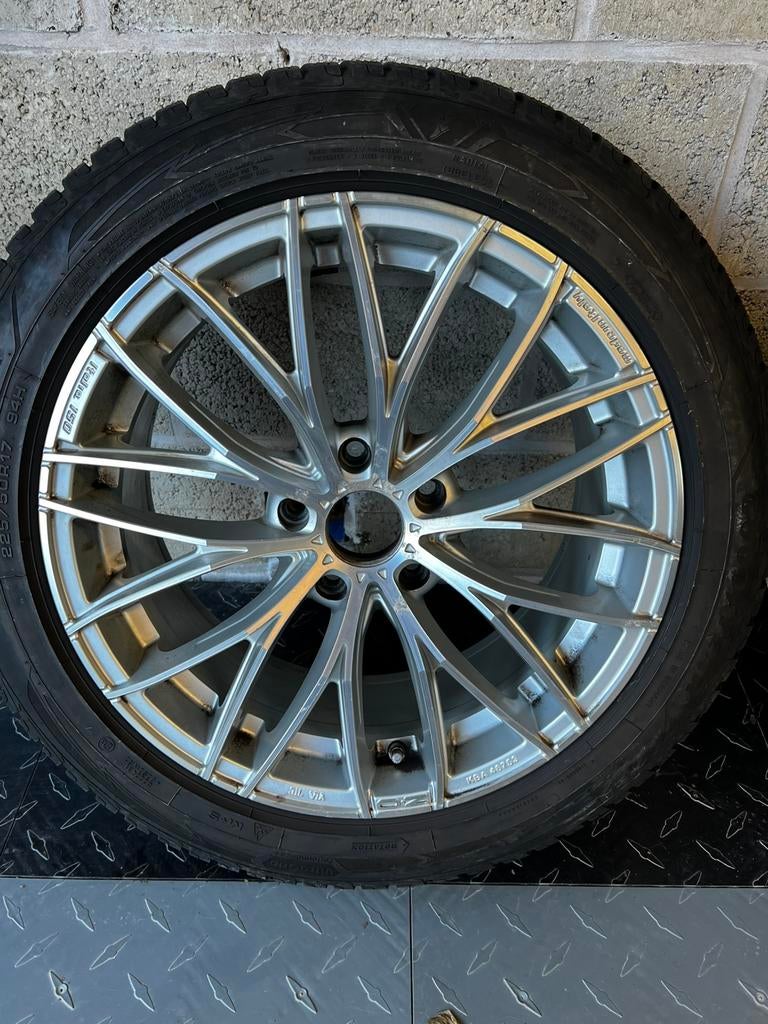 Jantes 17 pouces et pneus hiver, Auto-onderdelen, Banden en Velgen, Ophalen, 17 inch, Winterbanden, Band(en)