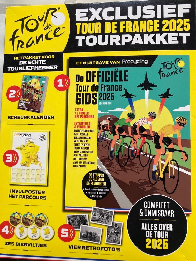 Tour de France pakket 2025, Sport en Fitness, Ophalen, Zo goed als nieuw