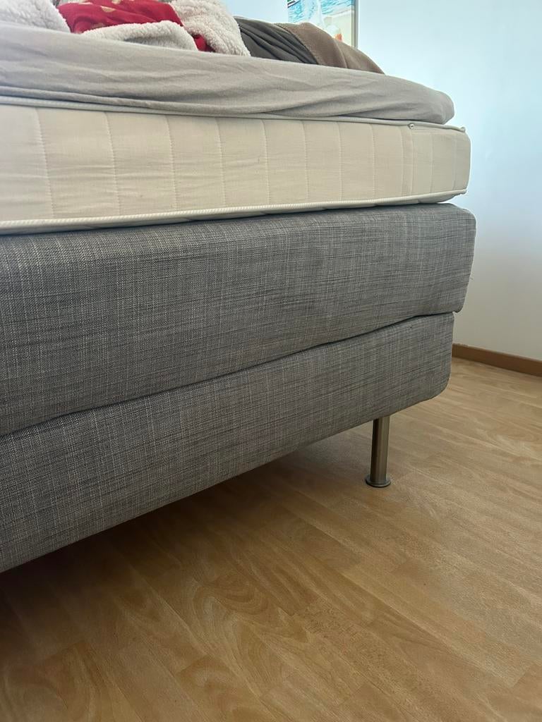 2 persoonsbed, Ophalen, Gebruikt, Beige