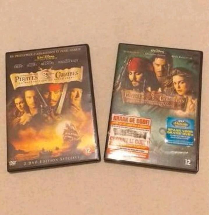 Lot dvd Pirates des Caraïbes, À partir de 12 ans, Enlèvement ou Envoi, Comme neuf