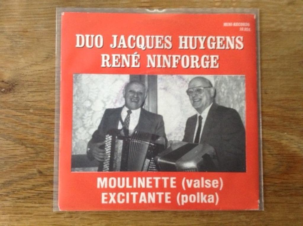 single duo jacques huygens & rene ninforge, Enlèvement ou Envoi, 7 pouces, Autres genres, Single