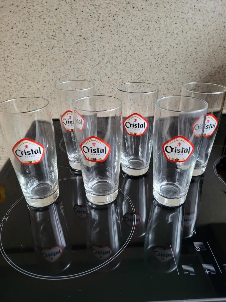 Christal glazen 6 stuks, Ophalen of Verzenden, Zo goed als nieuw