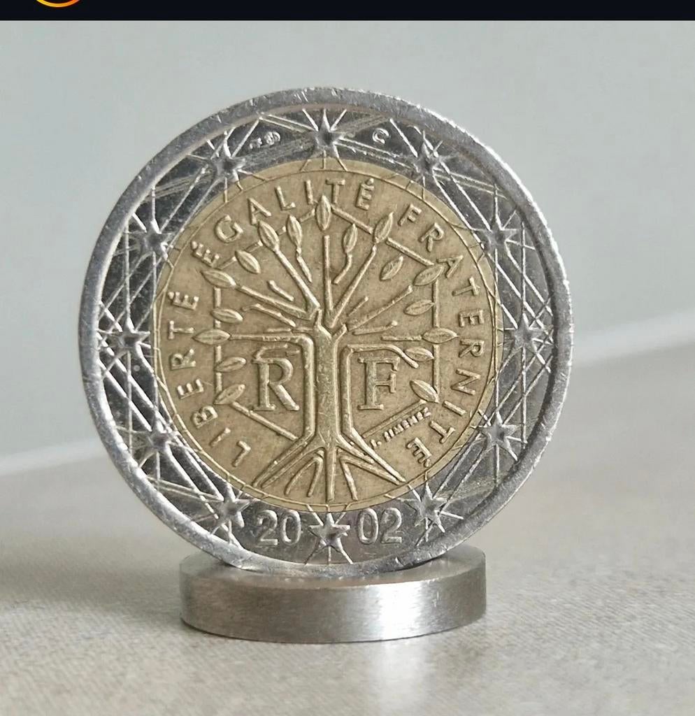2002, France , 2 Euro Coin, Enlèvement ou Envoi, 2 euros