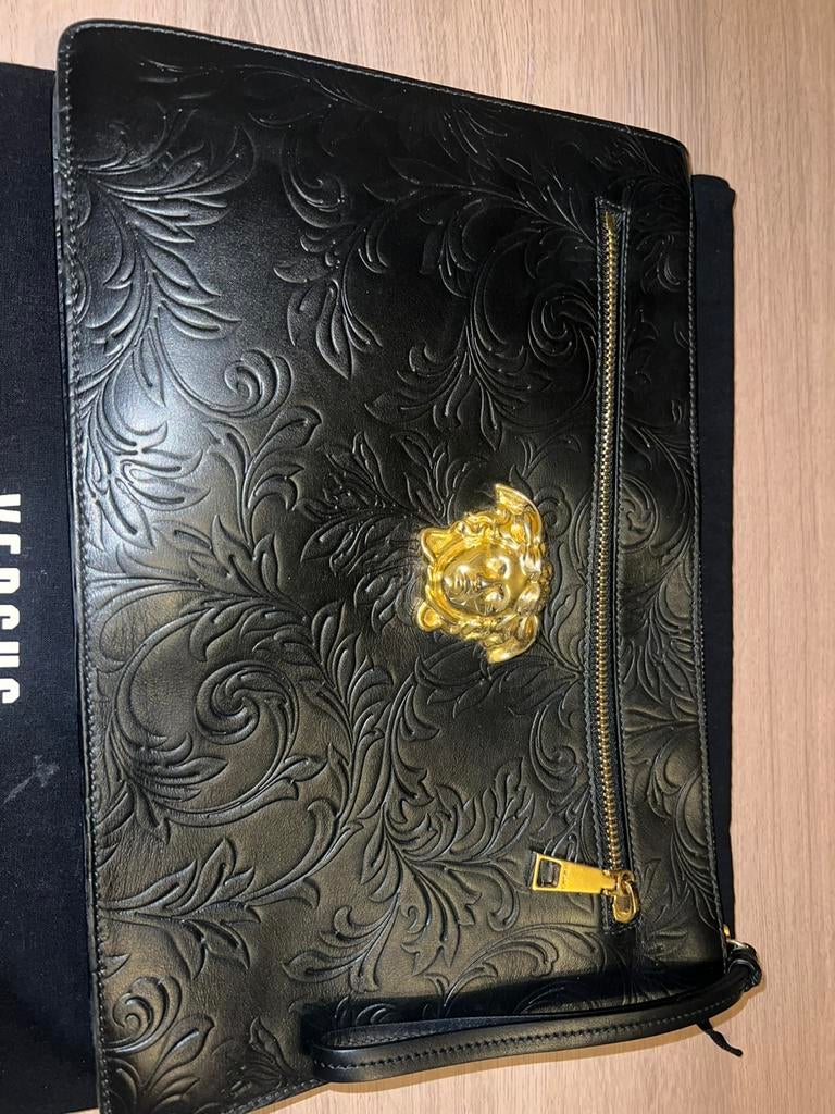 Versace tas, Zwart, Zo goed als nieuw, Leder, Ophalen
