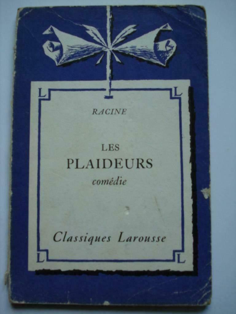 3. Racine Les Plaideurs Comédie Classiques Larousse 1963, Livres, Théâtre, Utilisé, Jean Racine, Envoi