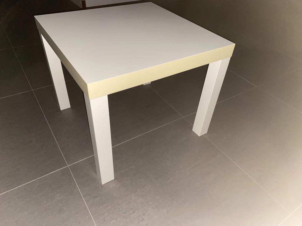 5 x table d'appoint « Ikea » blanche, 55 à 75 cm, Enlèvement, Utilisé, Autres matériaux