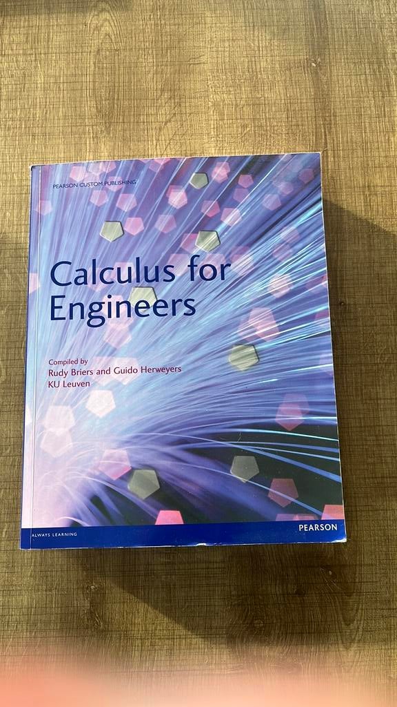 Calculus for engineers, Boeken, Studieboeken en Cursussen, Ophalen of Verzenden, Gelezen, Hogeschool