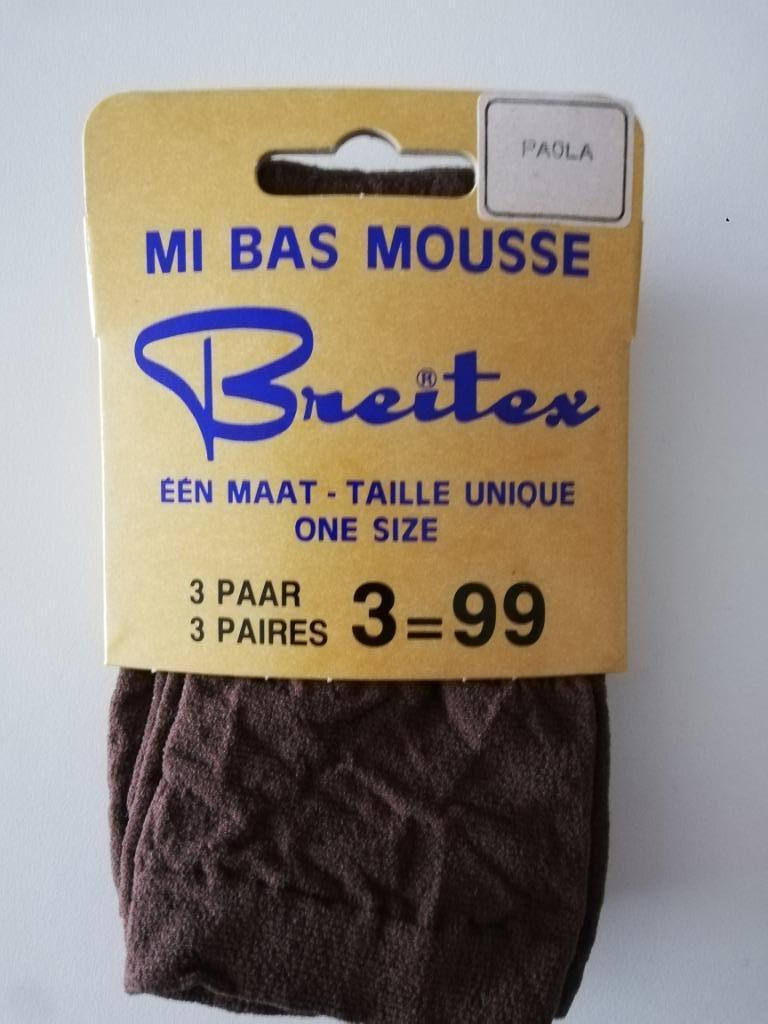 Drie paar kniekousen, Bruin, Nieuw, Ophalen of Verzenden, Maat 39 t/m 42