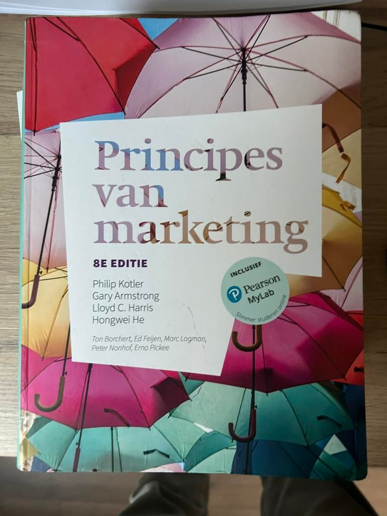 principes van marketing boek/cursus, Boeken, Ophalen of Verzenden, Zo goed als nieuw