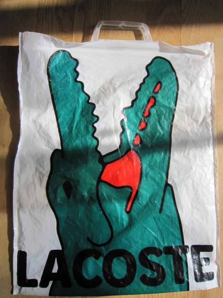 Sac plastique Lacoste, Collections, Enlèvement ou Envoi, Utilisé