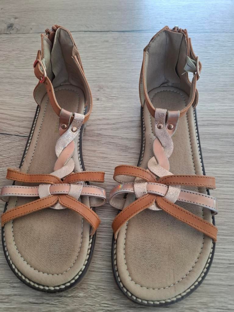 Kindersandaal maat 36 cognac, Kinderen en Baby's, Kinderkleding | Schoenen en Sokken, Little David, Meisje, Schoenen, Ophalen of Verzenden