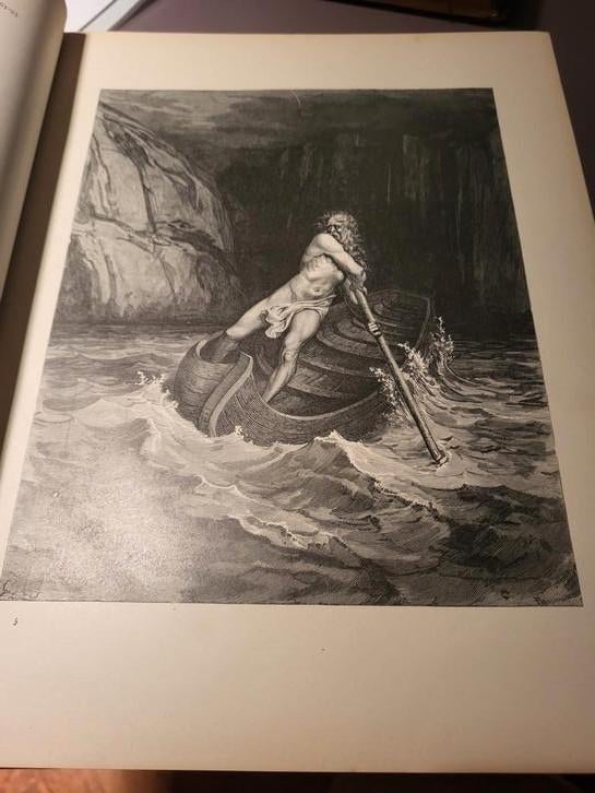 De hel van Dante Alighieri Gustave Doré ca 1880, Antiek en Kunst, Ophalen of Verzenden