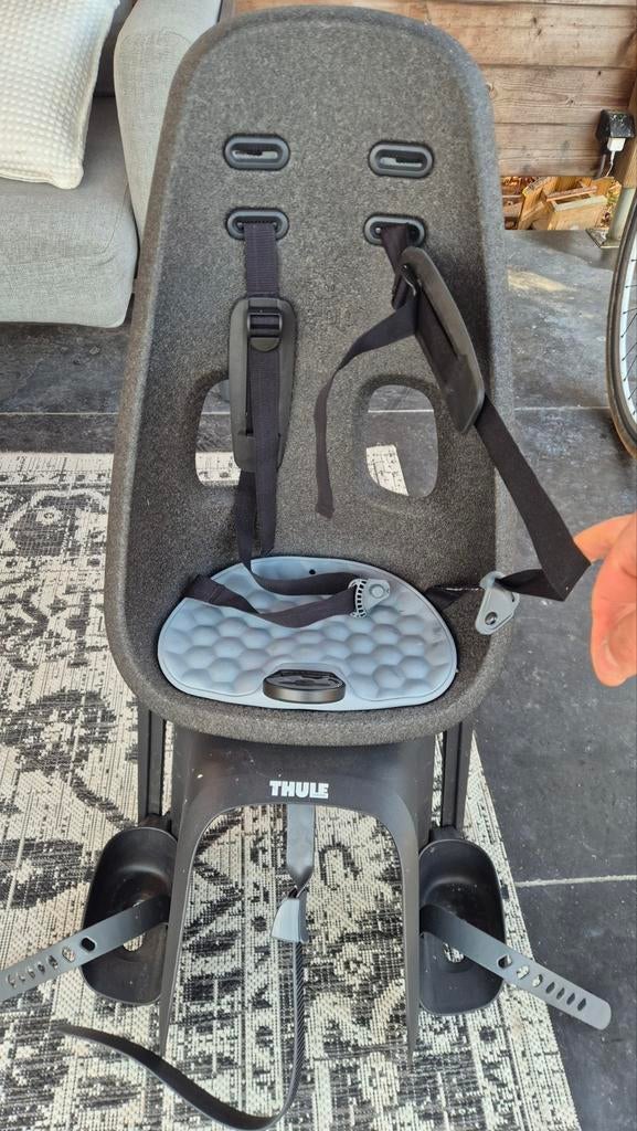 Thule fietsstoel bagagedrager, Ophalen