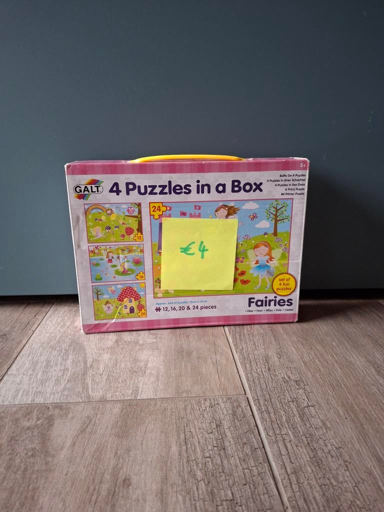 4 puzzles dans une boîte - Thème des elfes, Enlèvement ou Envoi, Comme neuf