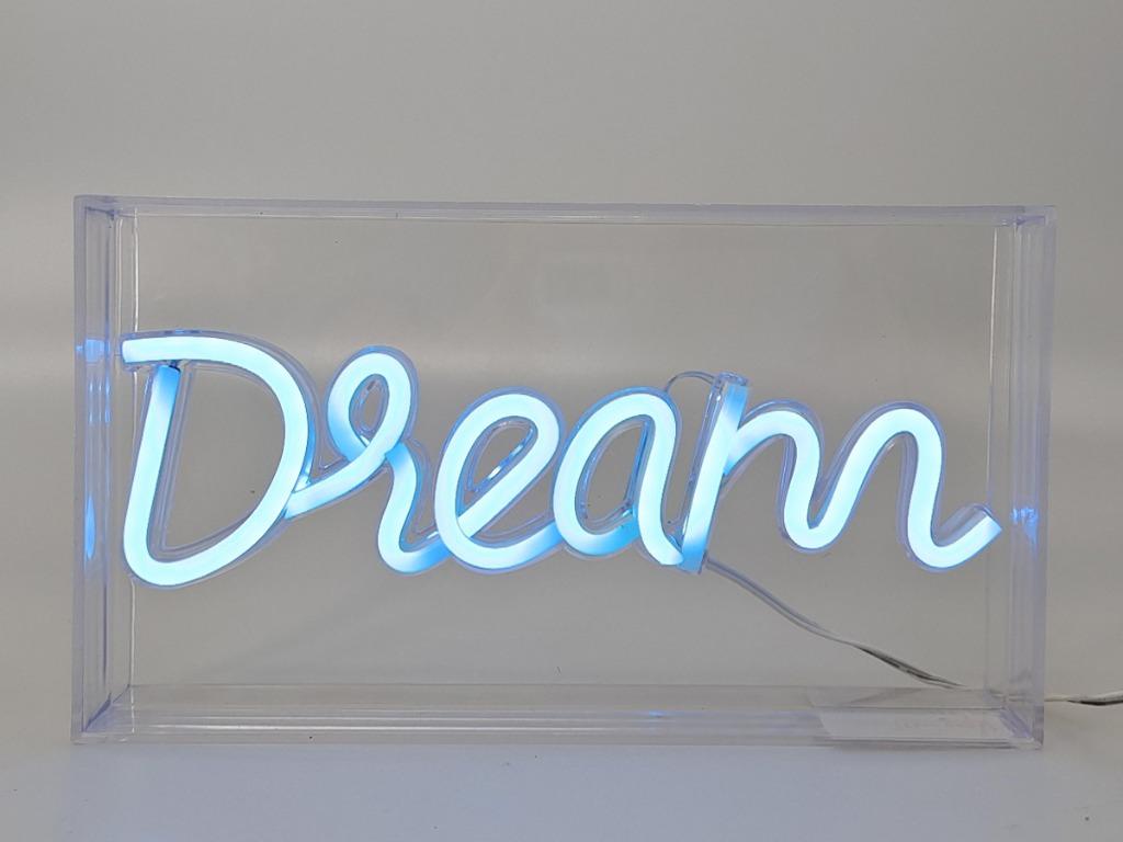 Panneau lumineux LED -enseigne au néon XL 2766- Dream new- L, Collections, Enlèvement ou Envoi, Neuf