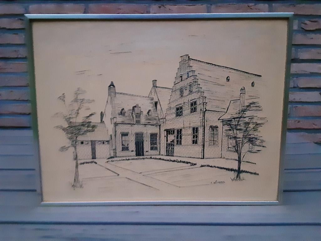 PENTEKENING IN KADER, Ophalen of Verzenden