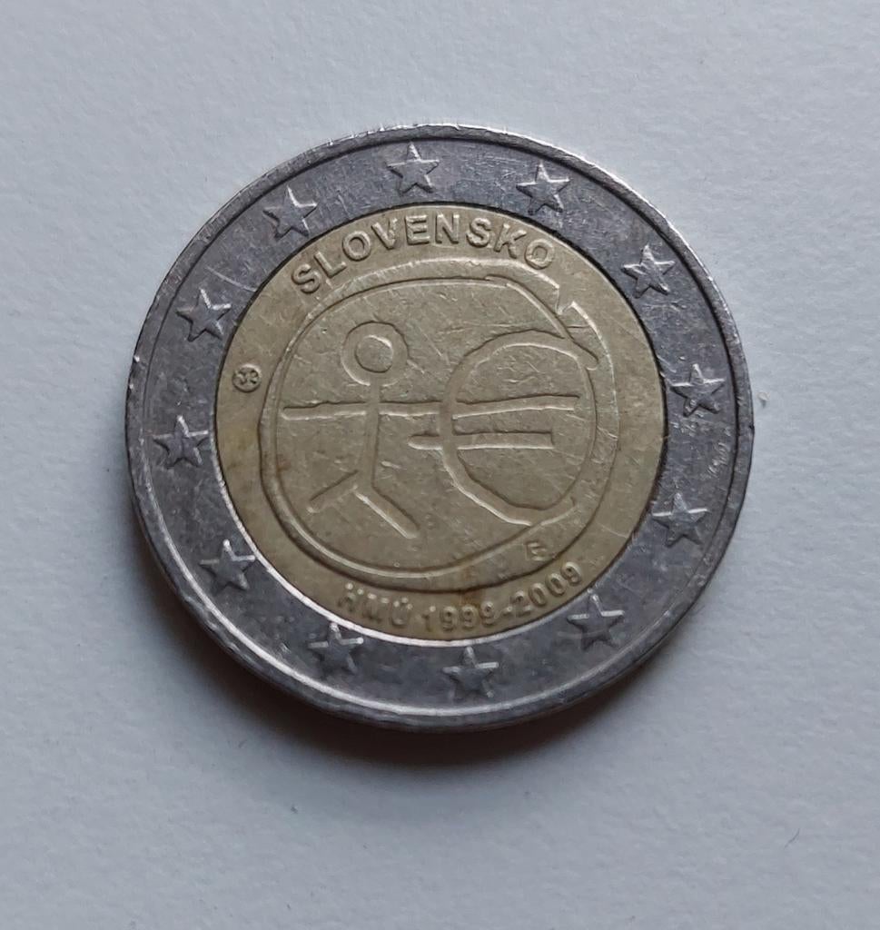 2 euro Slowakije 2009 Europese Monetaire Unie EMU 🇸🇰, Postzegels en Munten, Munten | Europa | Euromunten, Ophalen of Verzenden