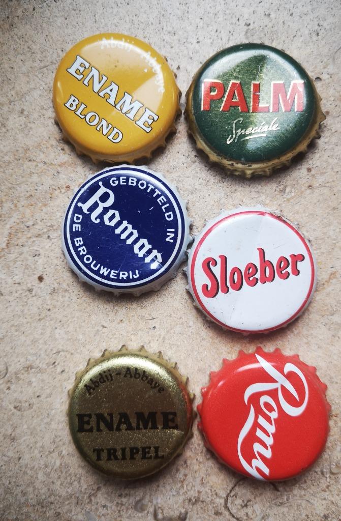 6 kroonkurken bier, Verzamelen, Biermerken, Ophalen of Verzenden