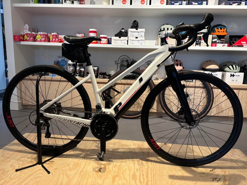 E bike moustache wit ,dames ,maat 47, Autres marques, Enlèvement, Utilisé, 28 pouces