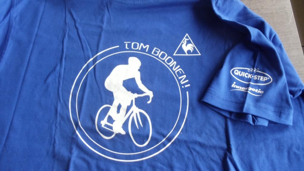 Tom Boonen blauwe T-shirt - NIEUW - Lecoqsportif - XXL, Vélos & Vélomoteurs, Neuf, Vêtements d'extérieur, XXL, Overig