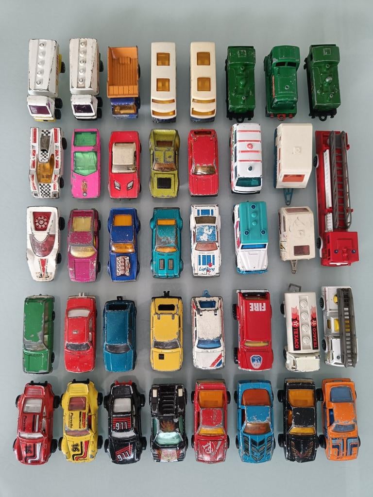 lotje oude Matchbox/Majorette autootjes., Ophalen of Verzenden