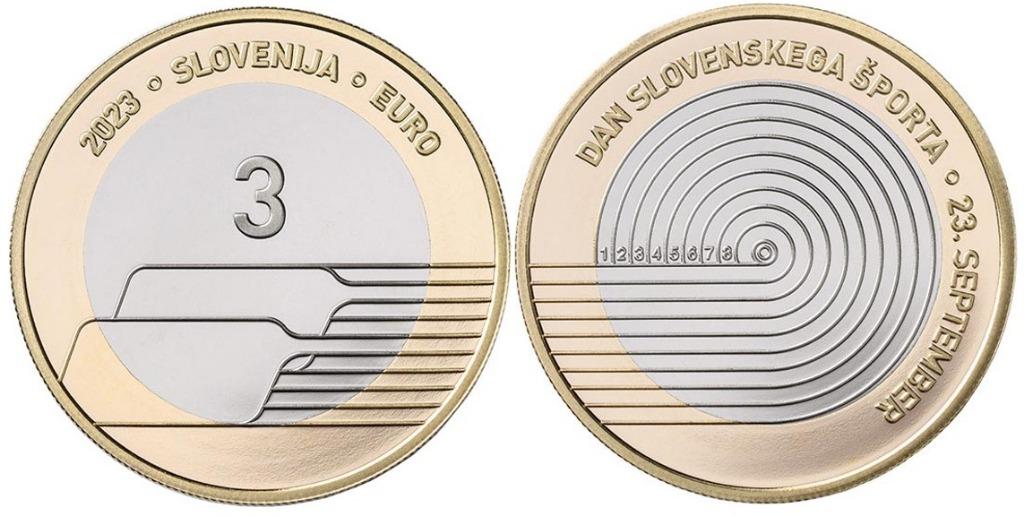 3 euros Slovénie 2023 Journée du sport slovène, Enlèvement ou Envoi, Slovénie