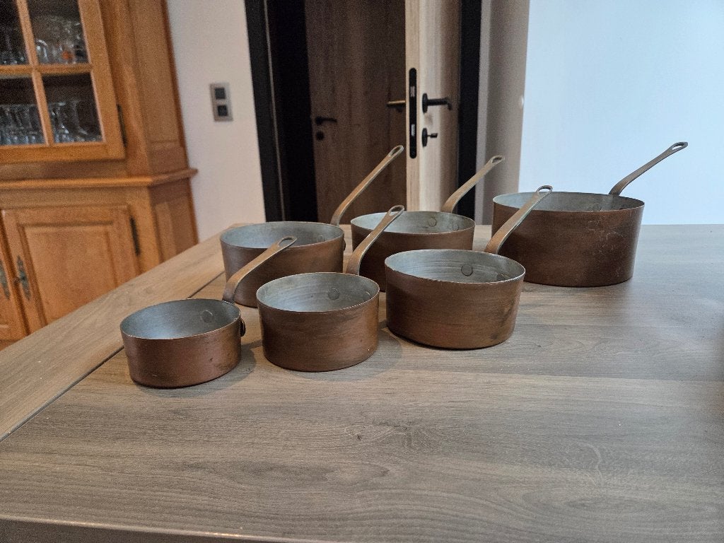 Anciennes casseroles, Enlèvement, Utilisé, Cuivre, Casserole