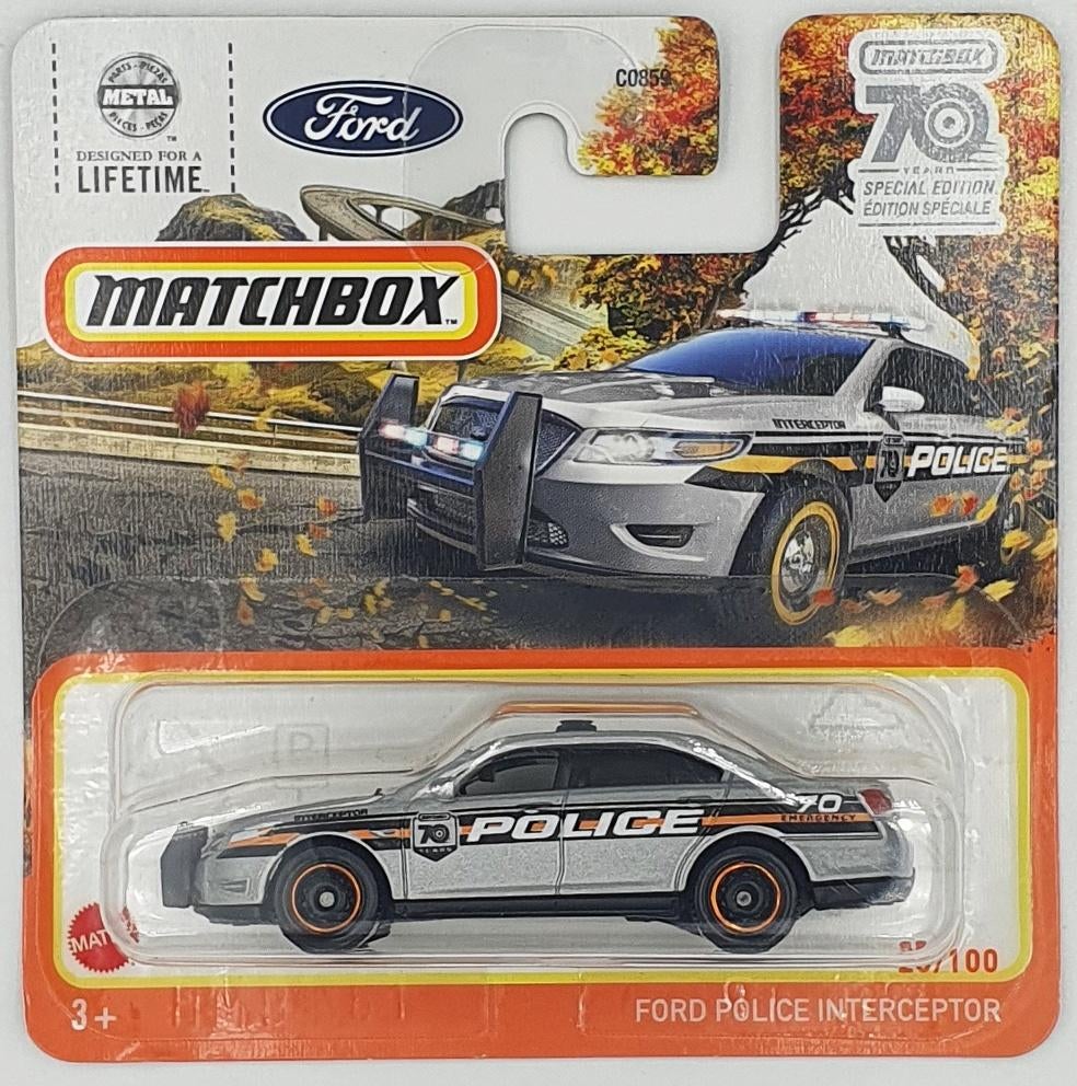 Matchbox - Ford Police Interceptor - HLD04 - 1:64, Neuf, 333 Continental Boulevard, El Segundo, CA 90245, United States, Service.mattel.com